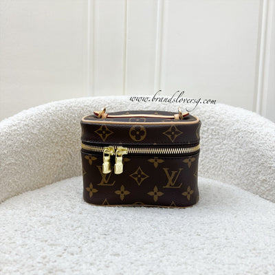 LV Nano Nice in Monogram Canvas and GHW