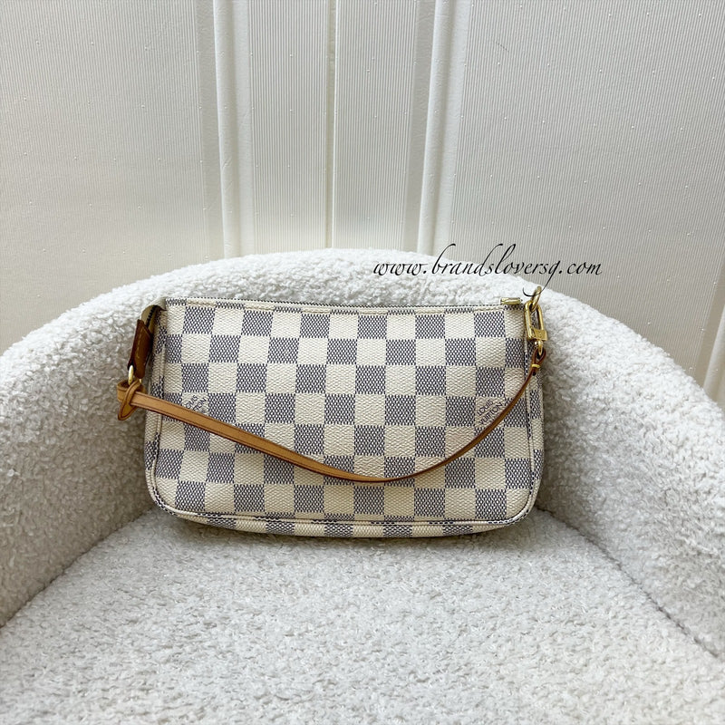 LV Pochette Accessoires (Older Version) in Damier Azur Canvas and GHW