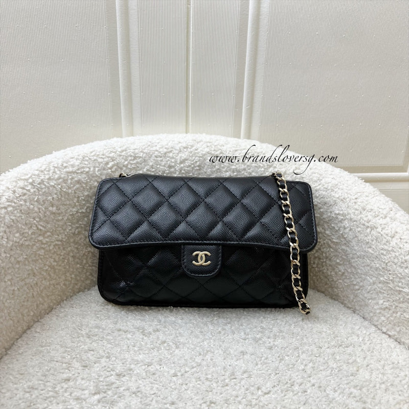 Chanel VIP Gift Tote Bag in Black Caviar and LGHW