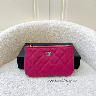 Chanel 22A Mini O-Case in Hot Pink Caviar LGHW