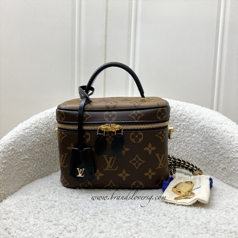LV Vanity PM in Monogram Canvas, Black Trim and GHW (Model: M45165)