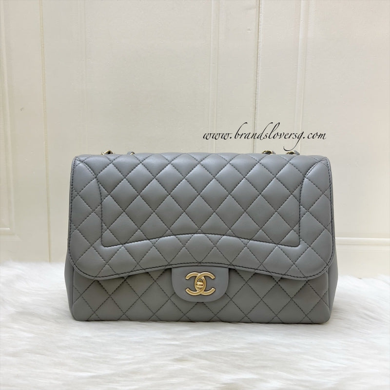 Chanel Mademoiselle Chic Flap in Grey Lambskin and Matte LGHW