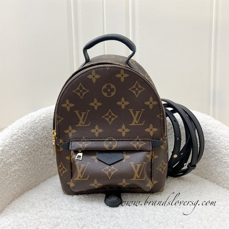 LV Palm Springs Mini Backpack in Monogram Canvas and GHW