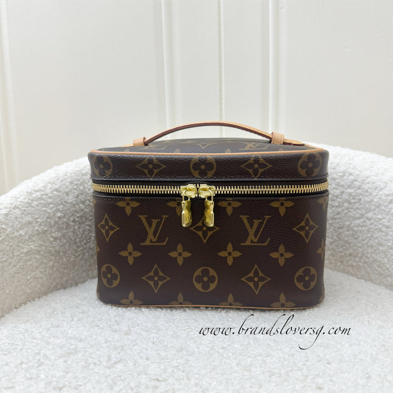 LV Nice Mini Toiletry Pouch in Monogram Canvas GHW