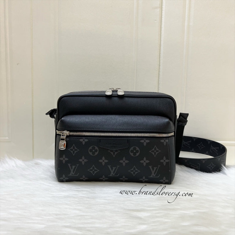 LV Outdoor Messenger Bag in Monogram Eclipse Canvas, Taiga Cowhide leather and SHW (Model: M30233)