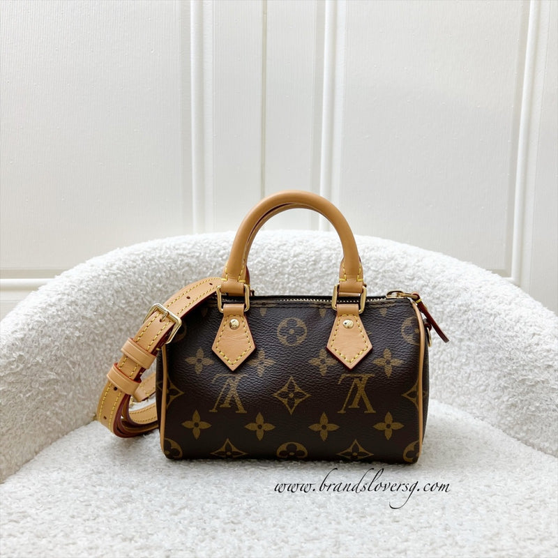LV Nano Speedy in Monogram Canvas and GHW
