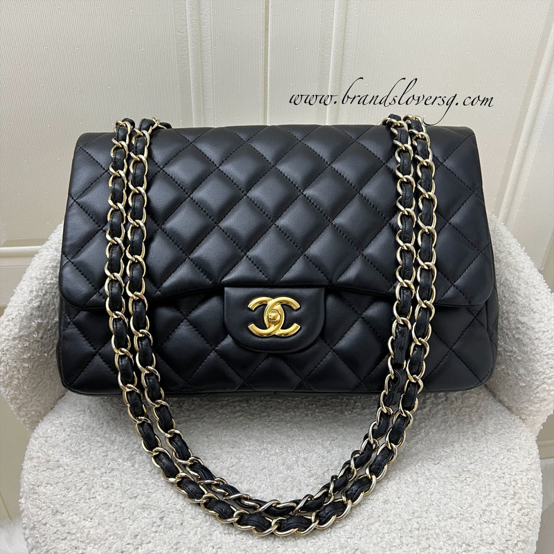 Chanel Jumbo Classic Flap SF in Black Lambskin and GHW