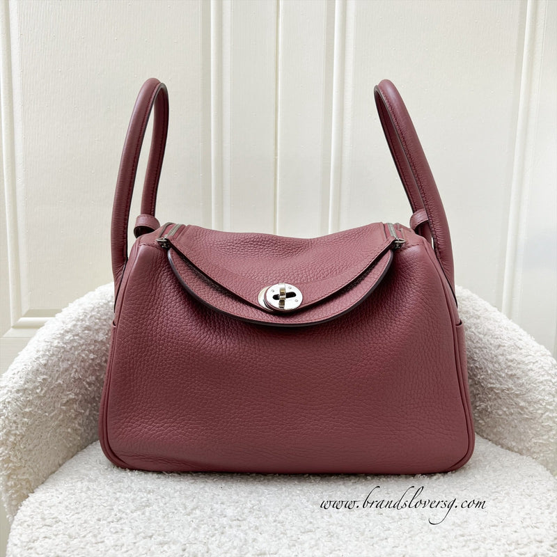 Hermes Lindy 26 in Bois De Rose Clemence Leather and PHW