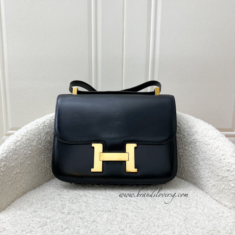 Hermes Vintage Constance 23 in Black Box Leather and GHW