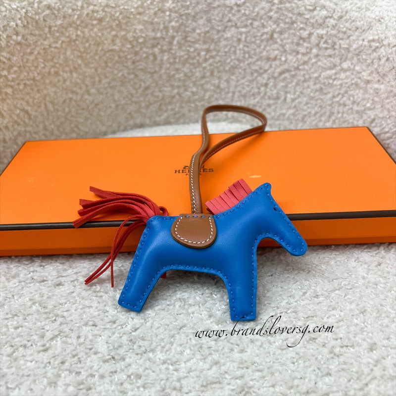 Hermes Rodeo PM Charm in Zanibar / Rose Texas / Gold