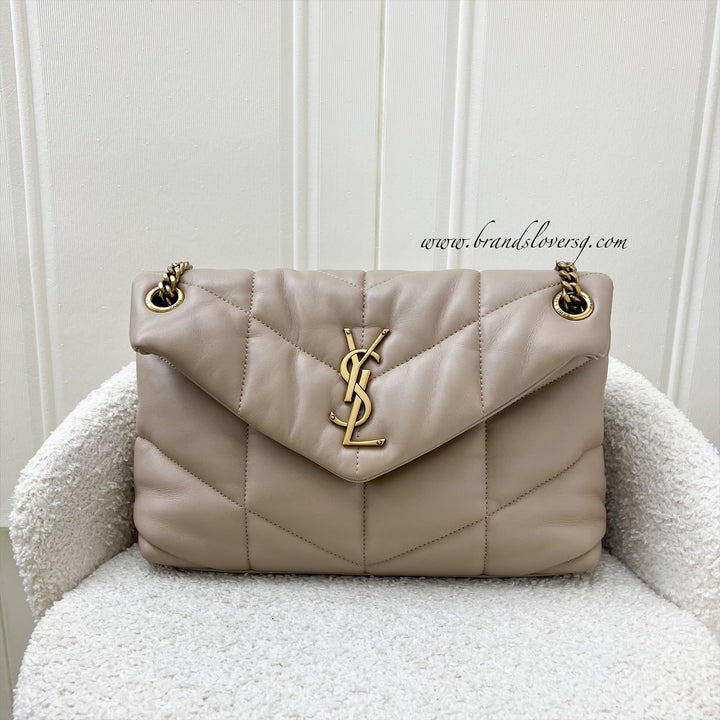 Ysl loulou puffer beige sale