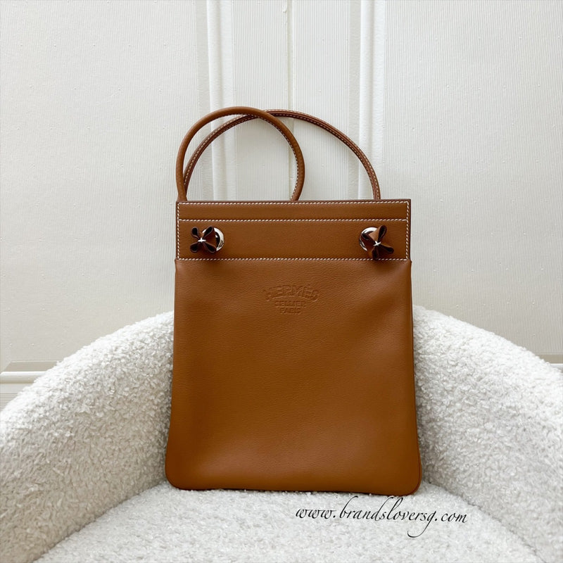 Hermes Aline Mini Short Strap in Gold Veau Cheri Leather