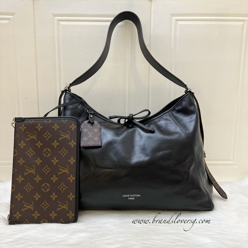 LV CarryAll Cargo Vibe MM in Black Lambskin and SHW (Model: M25143)