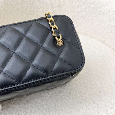 Chanel Pearl Crush Small Vanity in Black Lambskin and AGHW