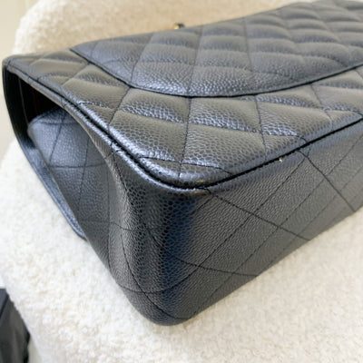 Chanel Jumbo Classic Flap CF in Black Caviar and GHW