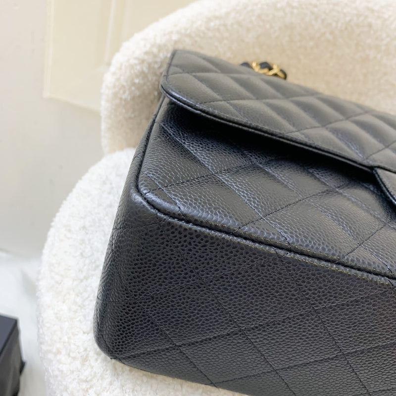 Chanel Jumbo Classic Flap CF in Black Caviar and GHW