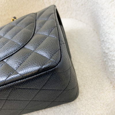 Chanel Jumbo Classic Flap CF in Black Caviar and GHW