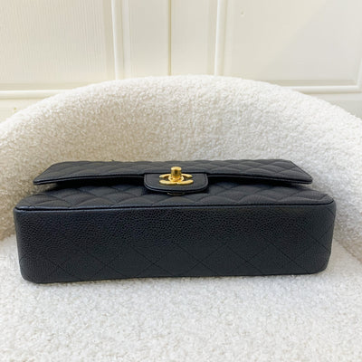 Chanel Medium Classic Flap CF in Black Caviar and GHW