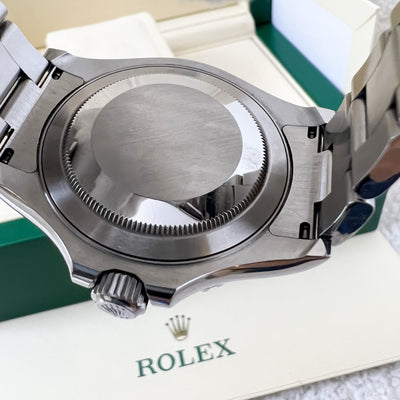 Rolex Yacht Master 40mm Watch in Oystersteel and Platinum with Bright Blue Dial