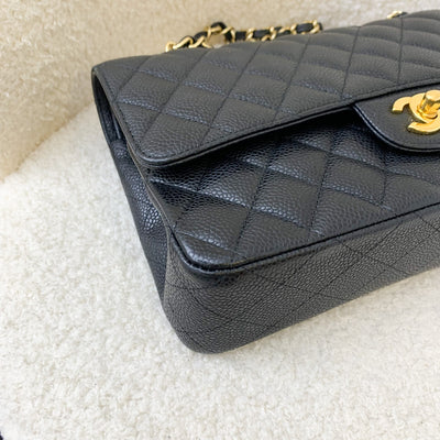 Chanel Medium Classic Flap CF in Black Caviar and GHW