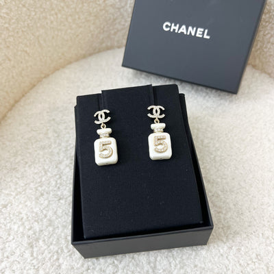Chanel 22S Perfume Bottle Dangling Earrings LGHW