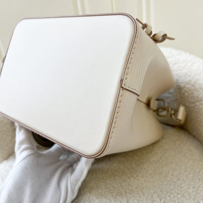 LV Neonoe BB Bucket Bag in Ivory Epi Leather SHW