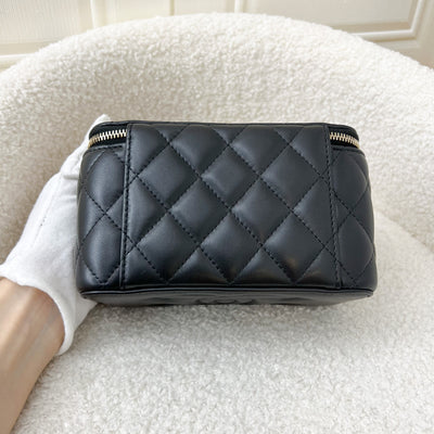 Chanel Pearl Crush Small Vanity in Black Lambskin and AGHW