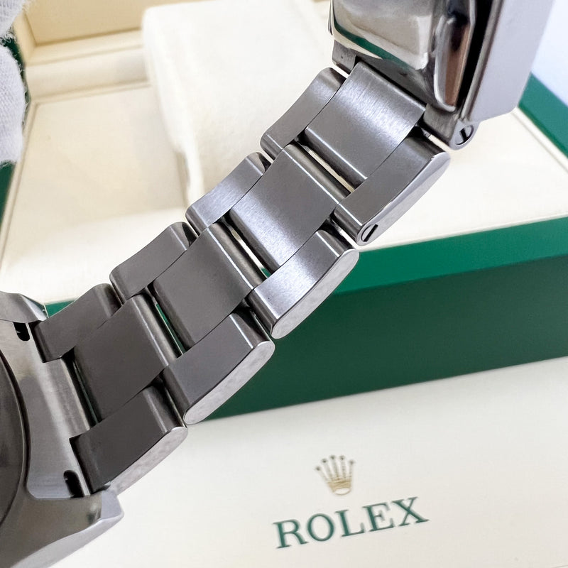 Rolex Yacht Master 40mm Watch in Oystersteel and Platinum with Bright Blue Dial