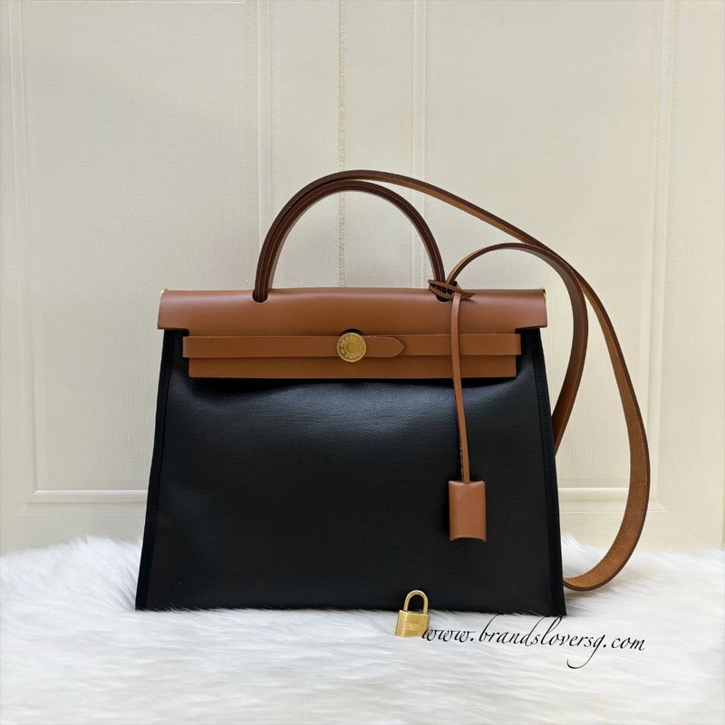 Hermes Kelly Herbag 31 Noir NEW HERMES HANDBAGS HERBAG 31 55