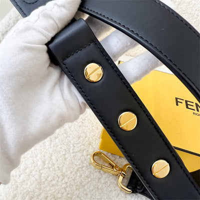Fendi Regular Strap in Black Leather GHW
