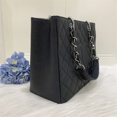 Chanel Grand Shopping Tote GST in Black Caviar SHW