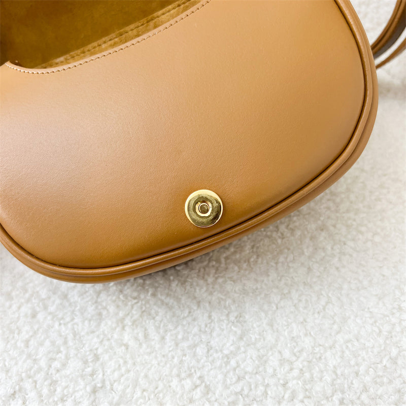 Dior Small Bobby Bag in Camel (Caramel) Box Calfskin in GHW