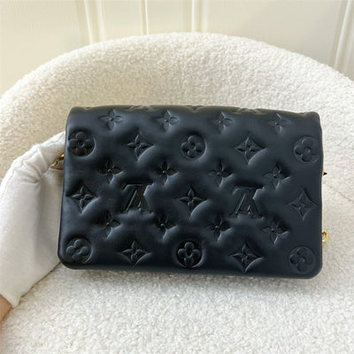 LV Pochette Coussin in Monogram Embossed Lambskin and GHW