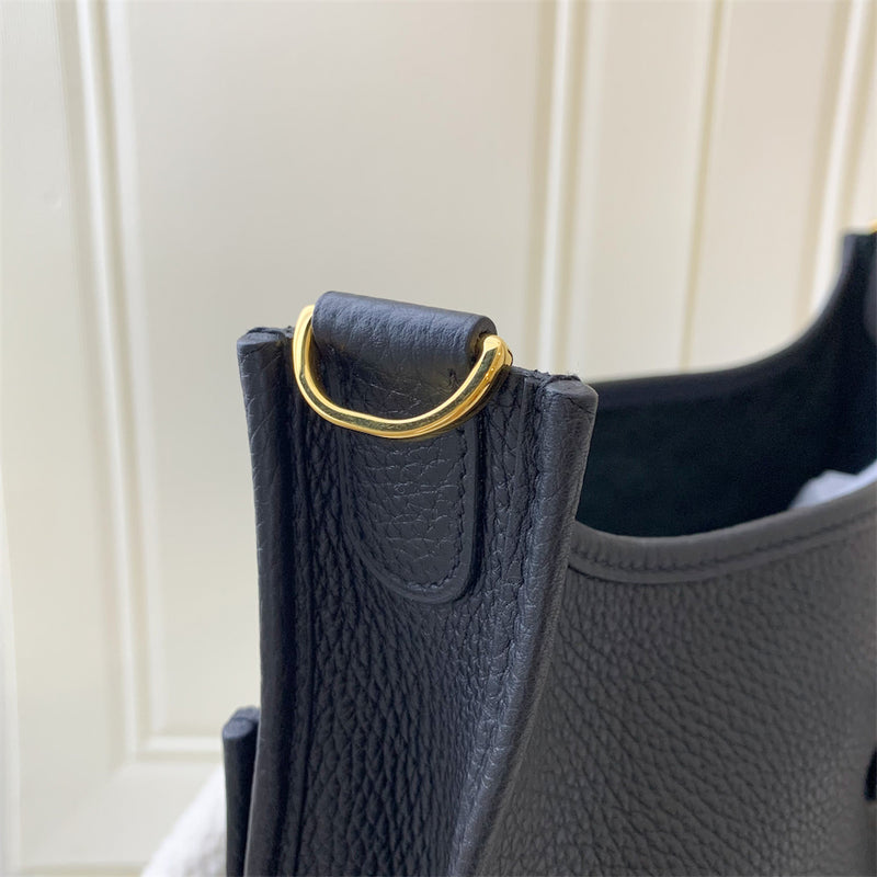 Hermes Evelyne 29 (PM) in Noir Clemence Leather and GHW
