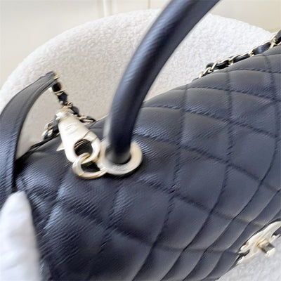 Chanel Medium 29cm Coco Handle in Black Caviar GHW