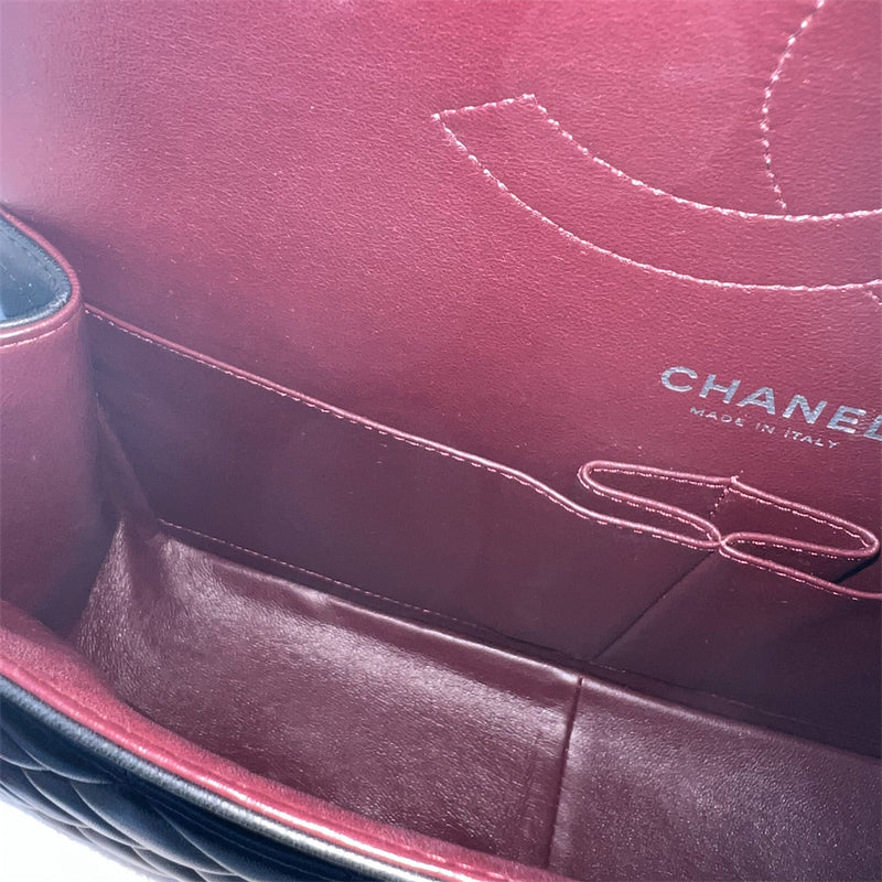 Chanel Jumbo Classic Double Flap CF in Black Lambskin SHW