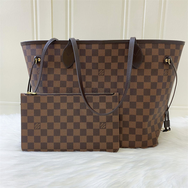 LV Neverfull MM in Damier Ebene Canvas and GHW