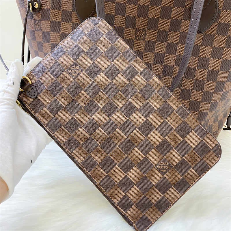 LV Neverfull MM in Damier Ebene Canvas and GHW