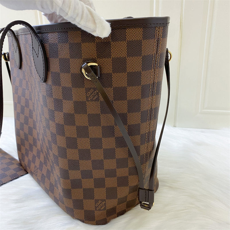 LV Neverfull MM in Damier Ebene Canvas and GHW