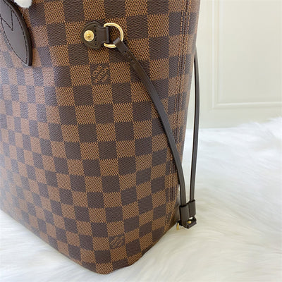 LV Neverfull MM in Damier Ebene Canvas and GHW