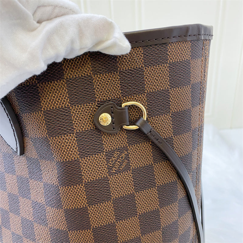 LV Neverfull MM in Damier Ebene Canvas and GHW