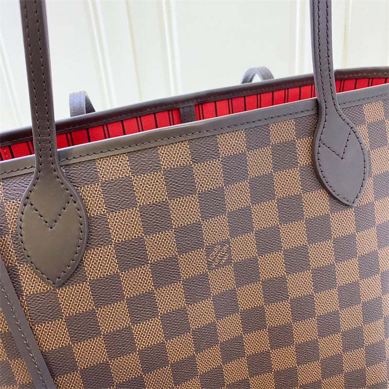 LV Neverfull MM in Damier Ebene Canvas and GHW