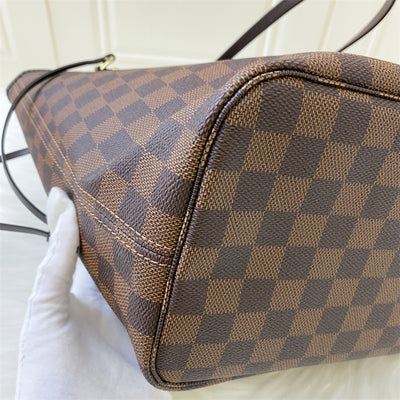 LV Neverfull MM in Damier Ebene Canvas and GHW