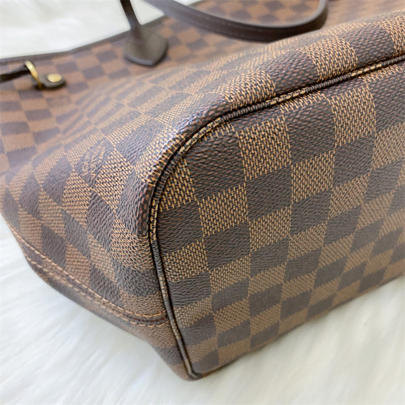 LV Neverfull MM in Damier Ebene Canvas and GHW