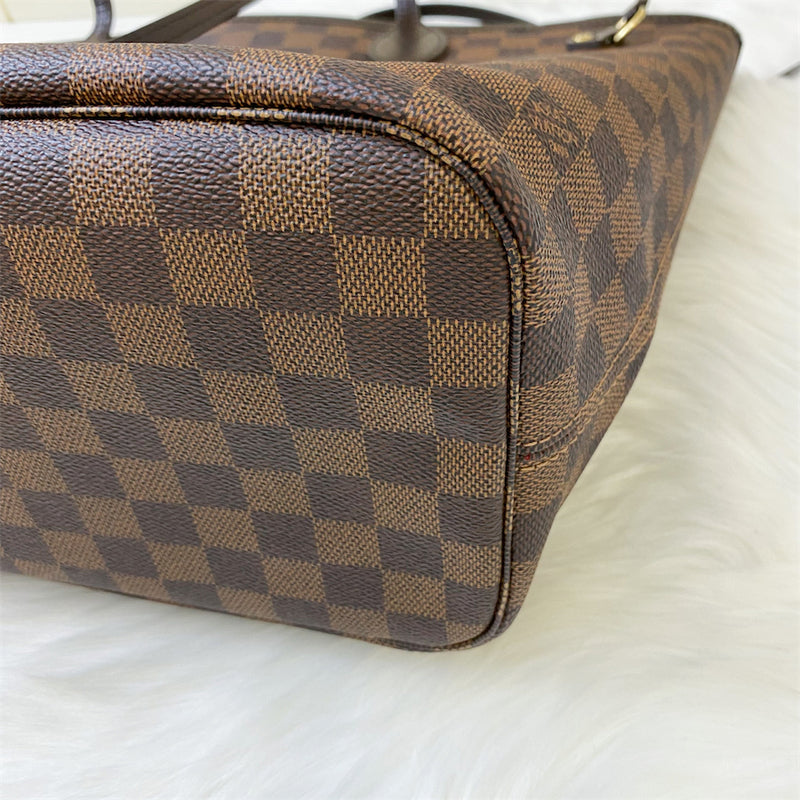 LV Neverfull MM in Damier Ebene Canvas and GHW