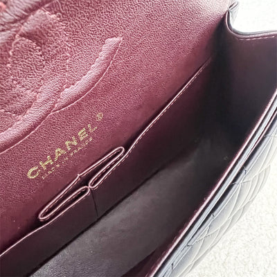 Chanel Medium Classic Double Flap CF in Black Lambskin GHW