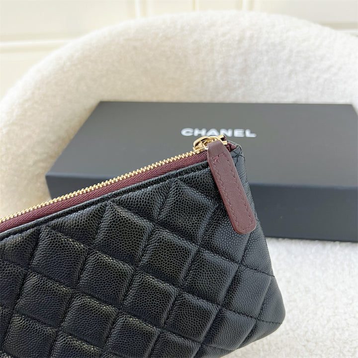 Chanel Small O Case Pouch in Black Caviar and LGHW Brands Lover