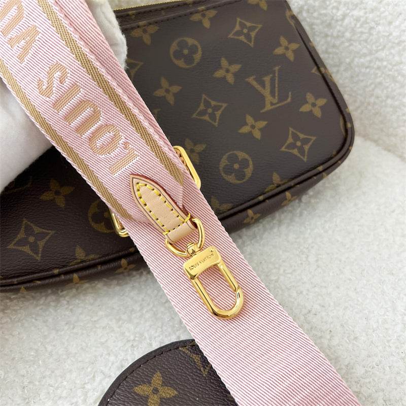 Louis Vuitton Multi Pochette Accessoires Light Pink Monogram