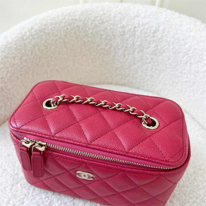 Chanel Small Vanity in 20S Dark Raspberry Pink Caviar LGHW