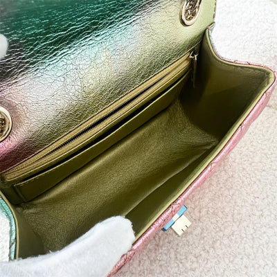 Chanel Mini 2.55 Reissue Flap in 20A Rainbow Metallic Distressed Calfskin LGHW